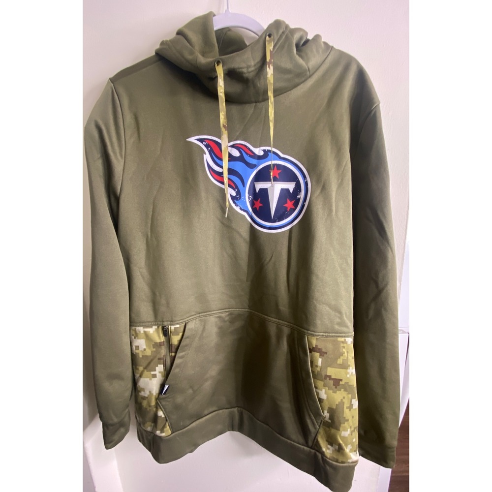 Nike Tennessee Titans Salute to Service Hoodie Olive Green Mens Large NST2-2DH